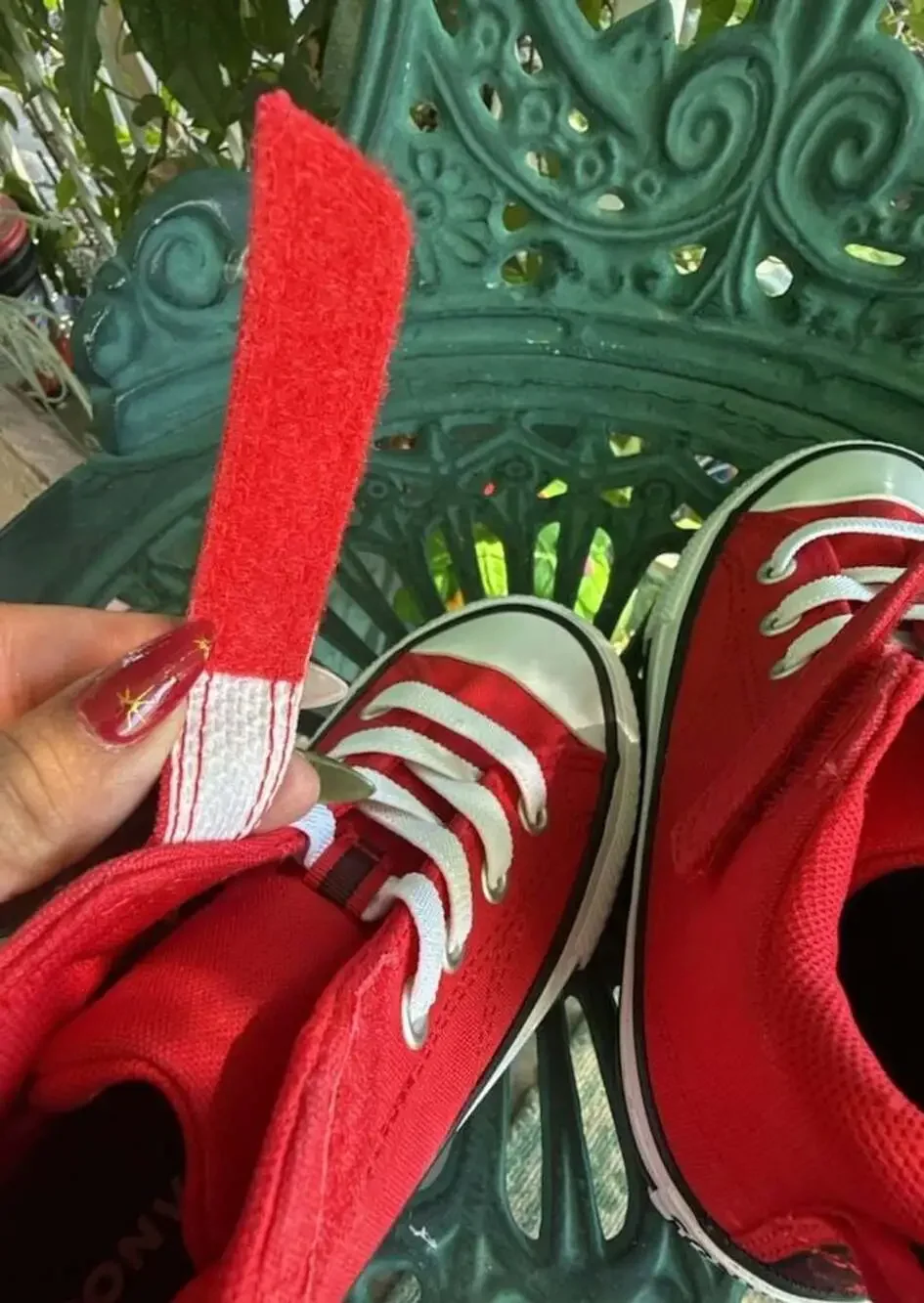 Converse Kids Chuck Taylor All Star Malden Street Easy On Red Mid Top Sneakers